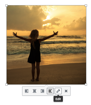 Edit an image on the page