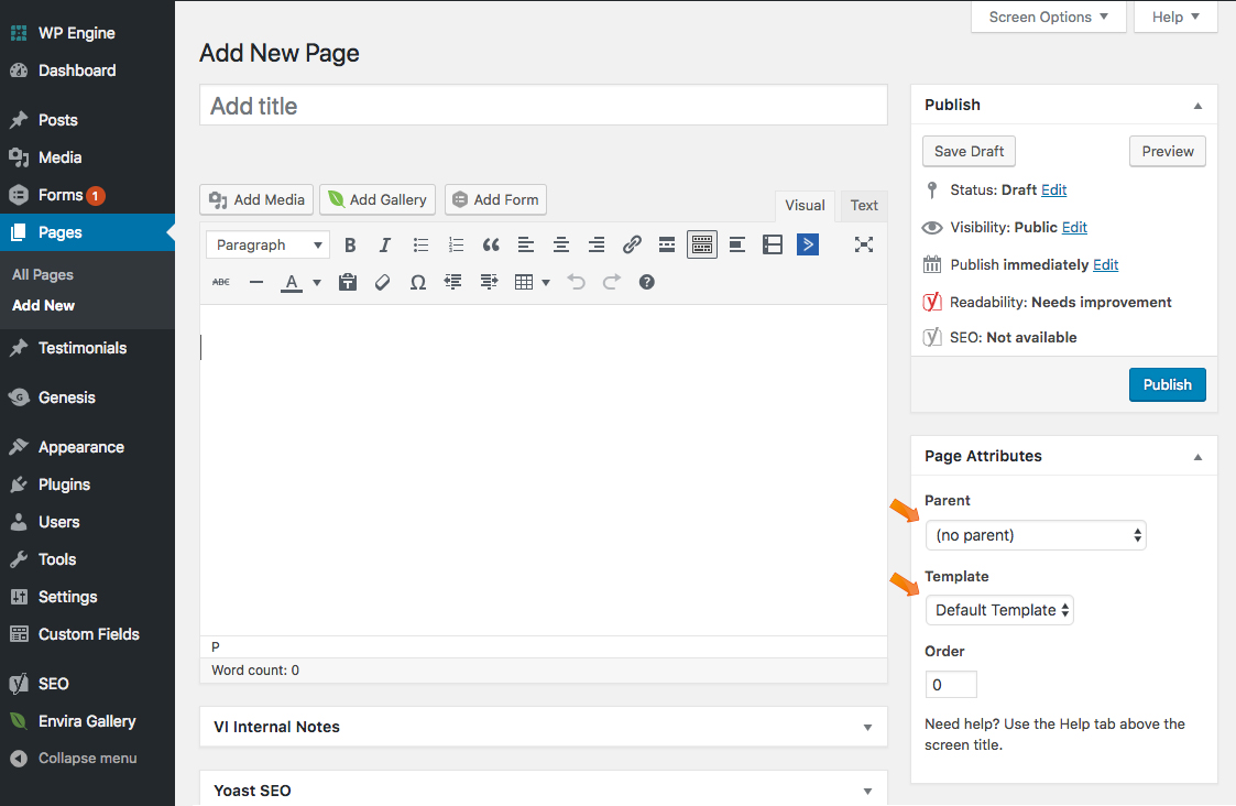 Add New Page Full Dashboard