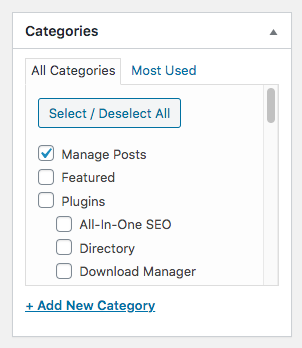categories