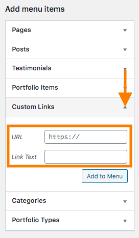 add custom link