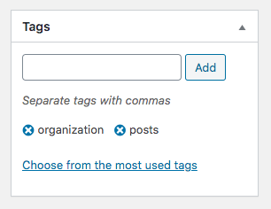 tags