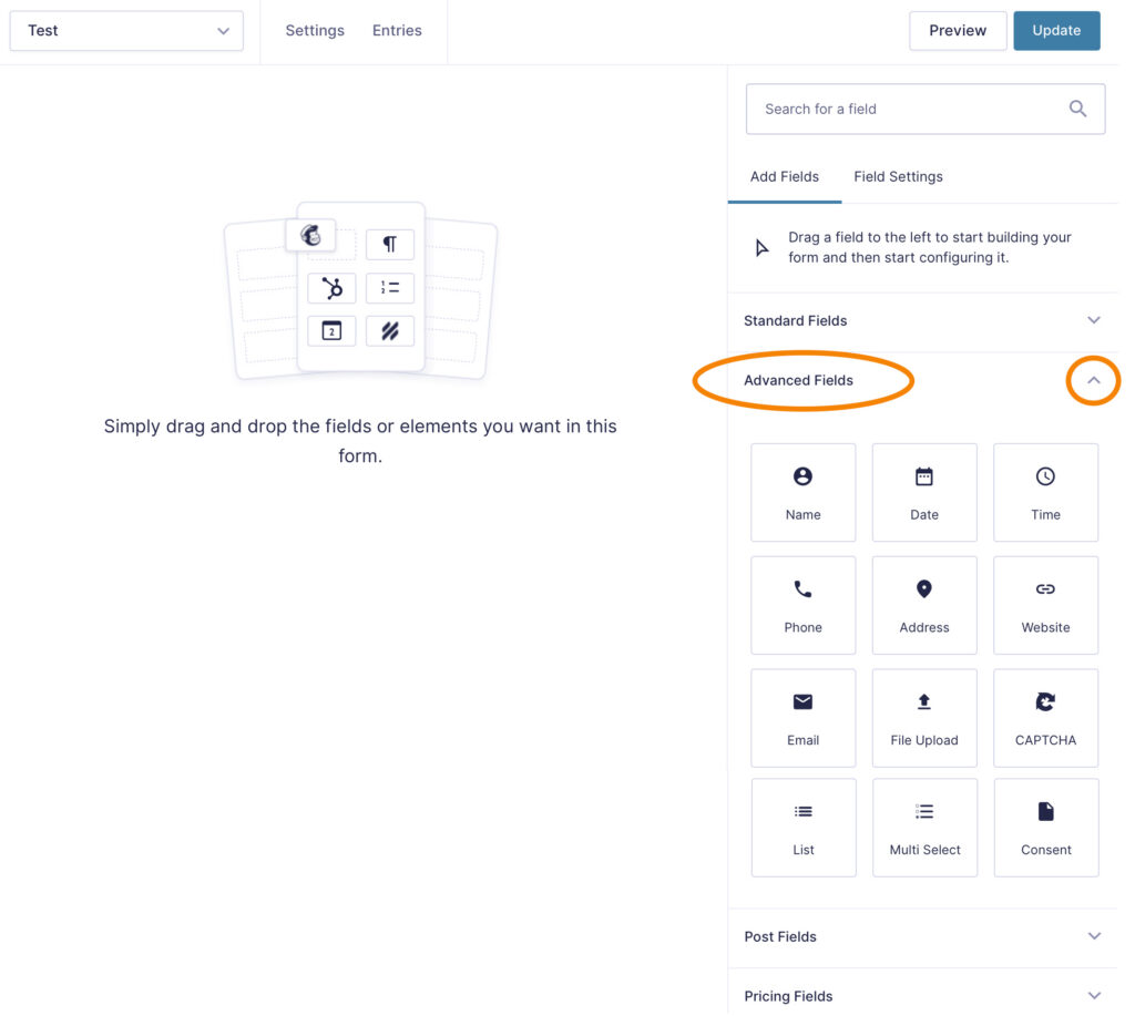 gravity forms toggle